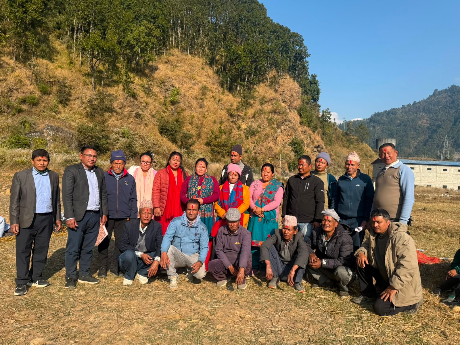 Nature environment around Dhading Nepal school compound